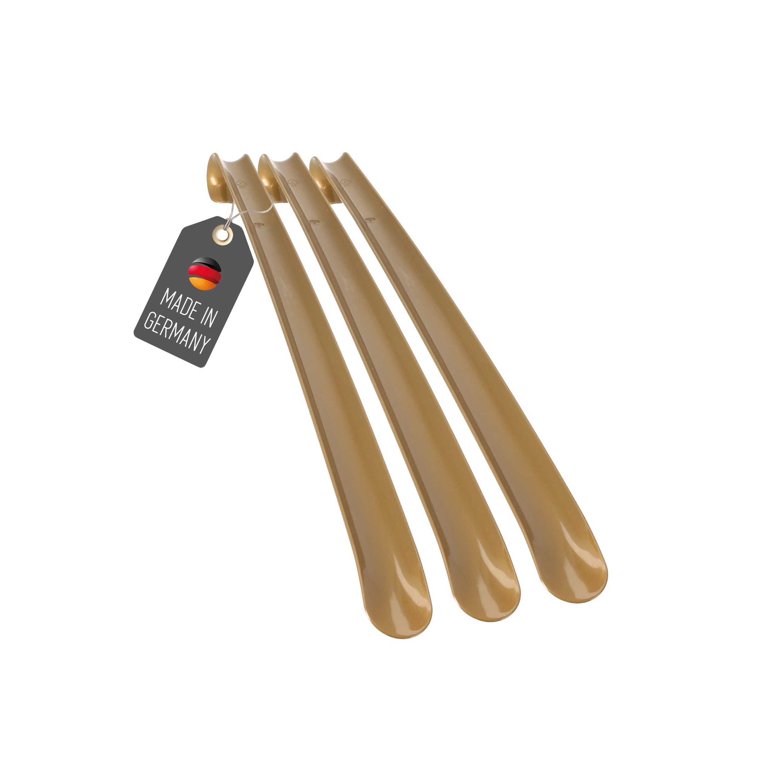 Lantelme Ложечка для обуви 3 Stück Set 50cm Farbwahl Kunststoff Schuhanzieher Schuhanziehhilfe (3-tlg), Deutsche Herstellung, Stabil und Rückenschonend