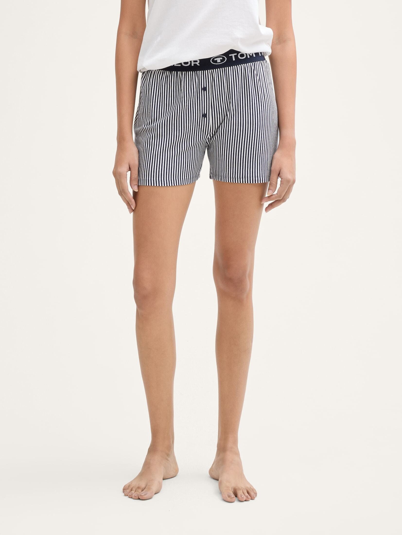 TOM TAILOR Schlafshorts Pyjama-Shorts mit Streifenmuster günstig online kaufen