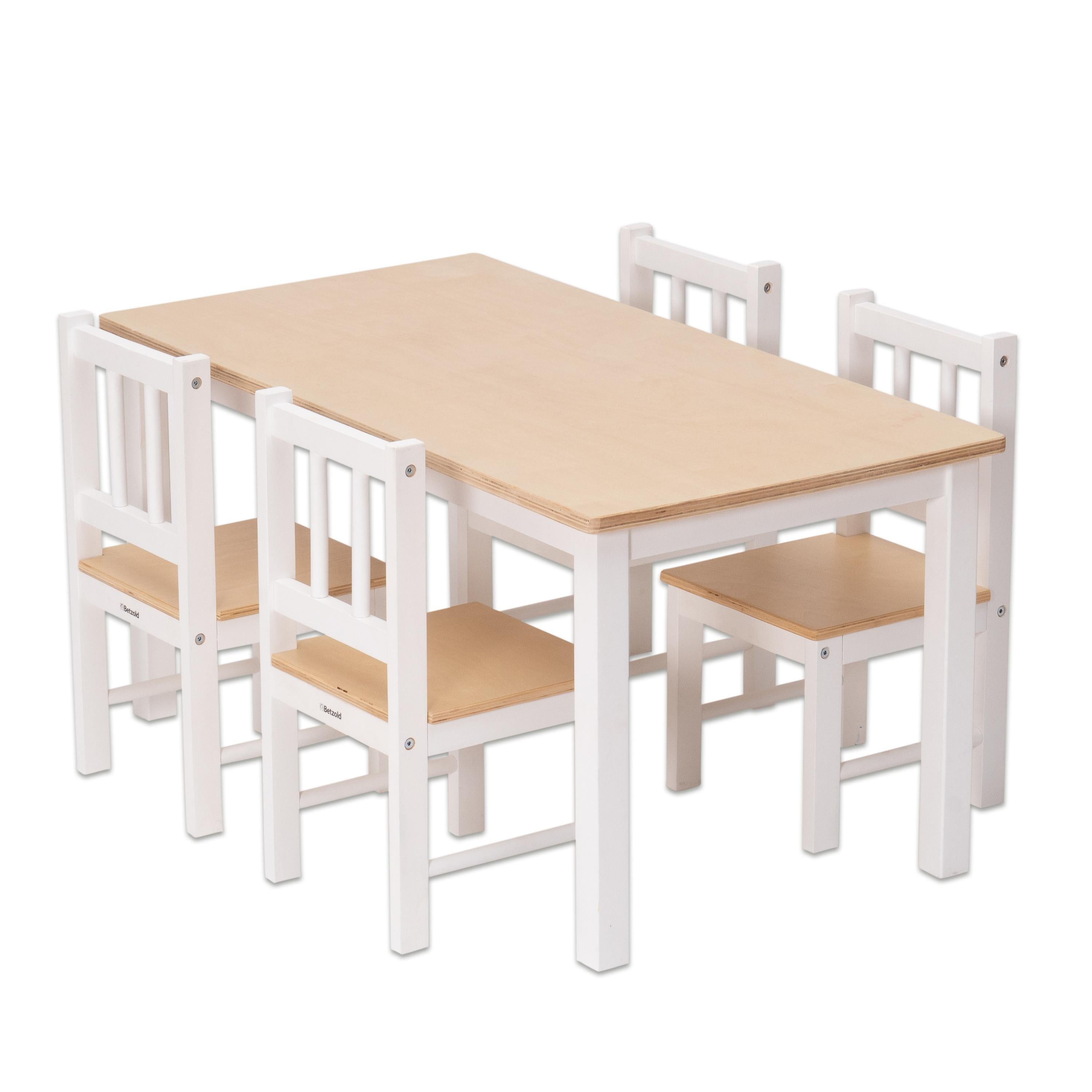 Betzold Kindersitzgruppe Kinder-Sitzgruppe - Kindermöbel-Set Tisch und Stühle