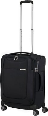 Samsonite Weichgepäck-Trolley D'Lite, Black, 55 cm, 4 Rollen, Handgepäck Reisekoffer mit Volumenerweiterung