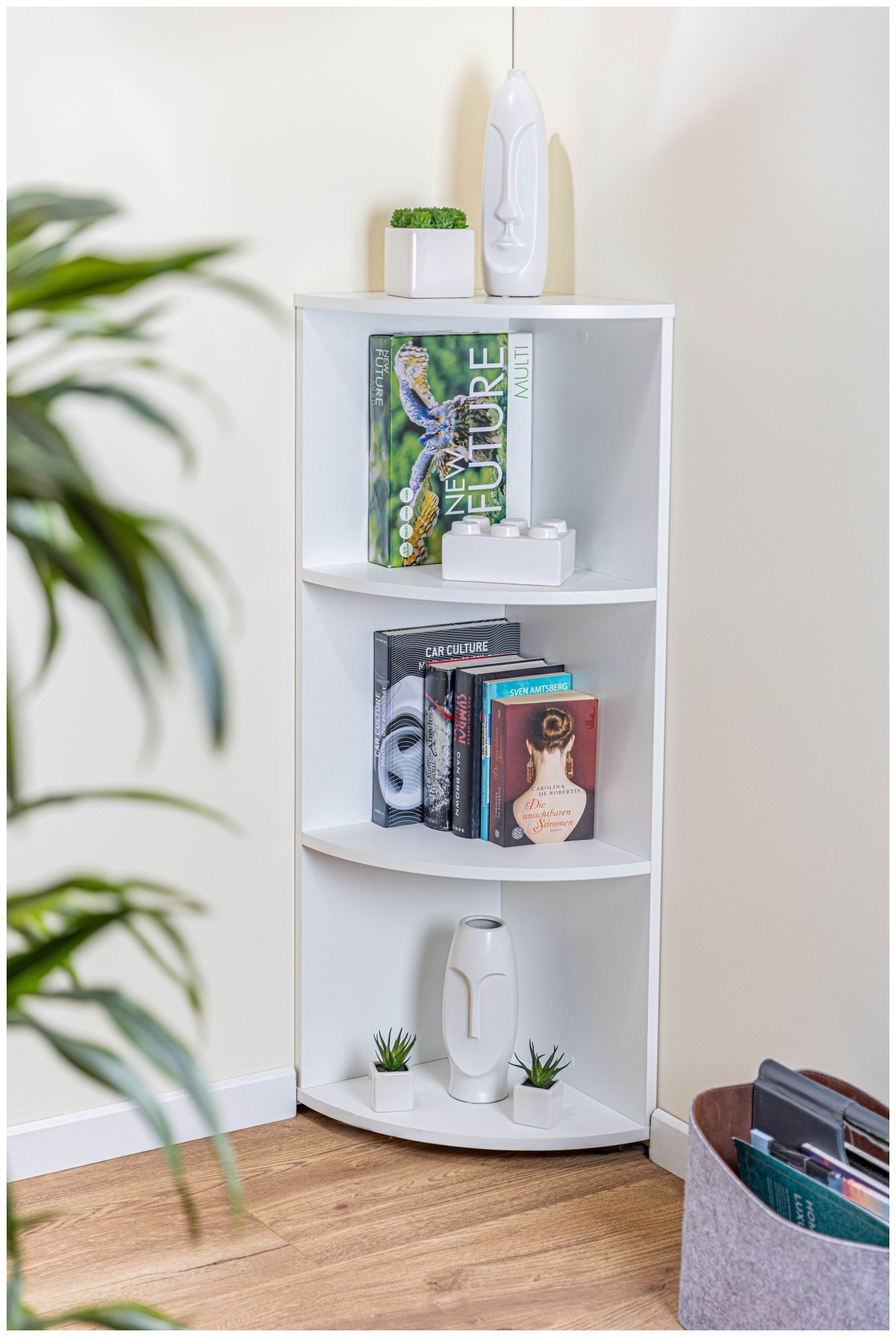 FURNARO Eckregal, Standregal, 34,4 x 33,0 x 110 cm günstig online kaufen