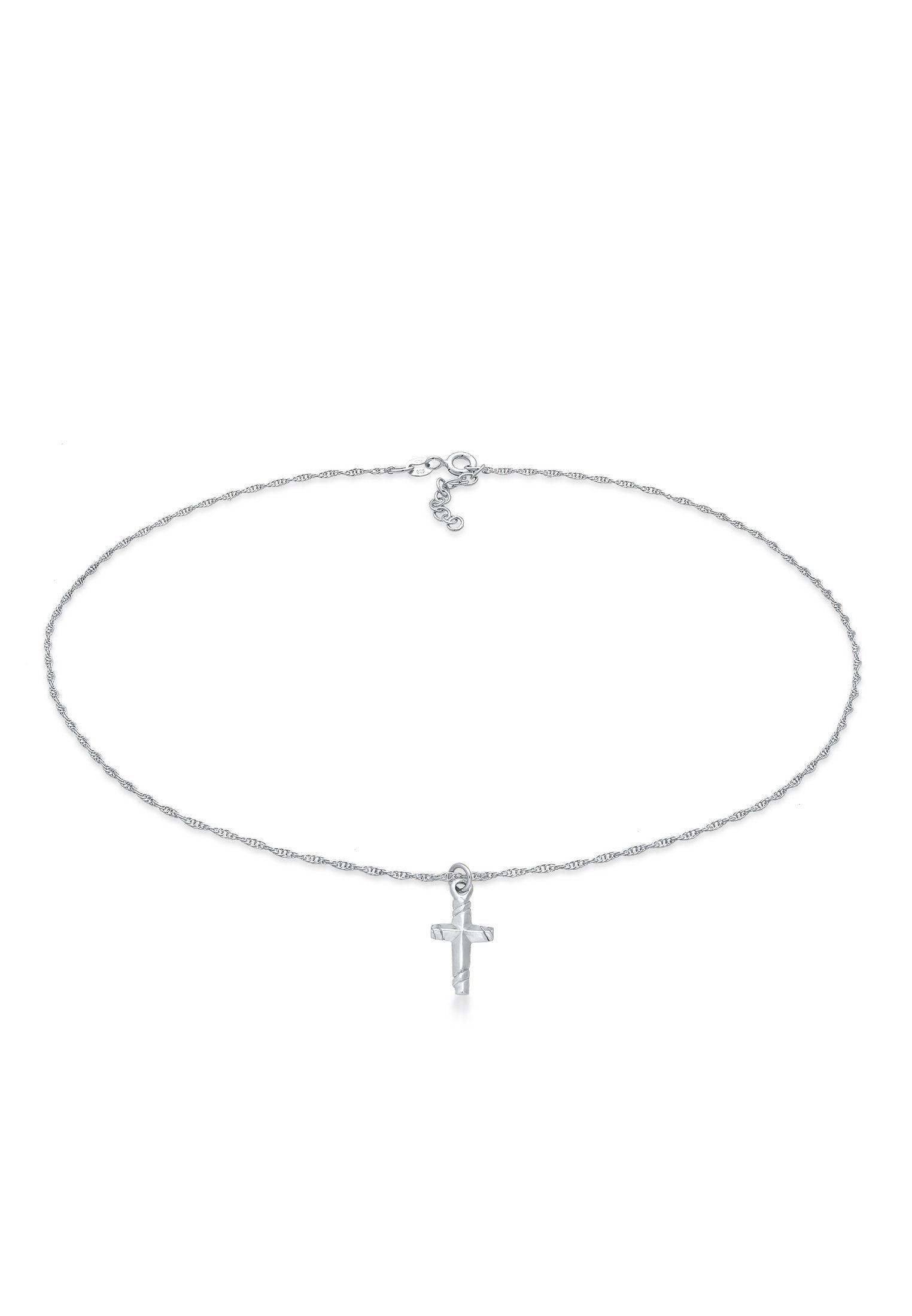 Elli Choker Choker Kreuz Gedreht Modern 925 Silber