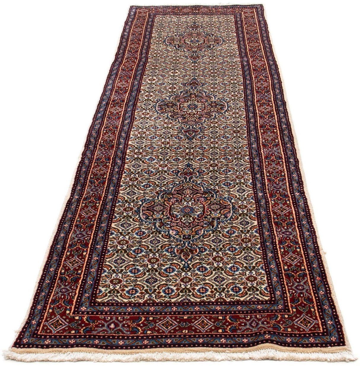 Wollteppich Yalameh Medaillon Blu scuro 304 x 10 mm, Höhe: Zertifikat Unikat mit rechteckig, 208 cm, morgenland