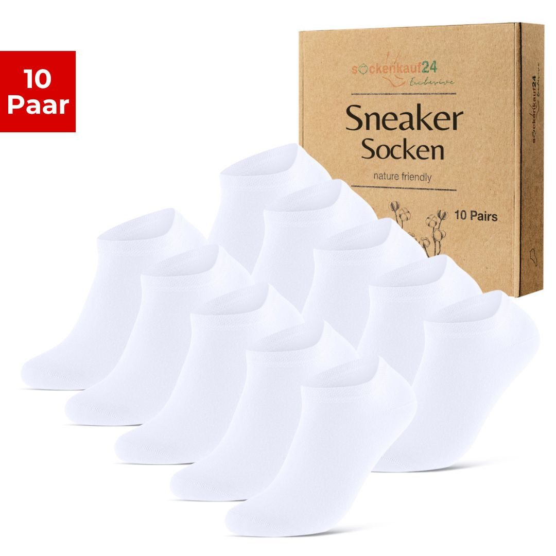 Sneakersocken 10 Paar Premium Sneaker Socken Herren & Damen aus