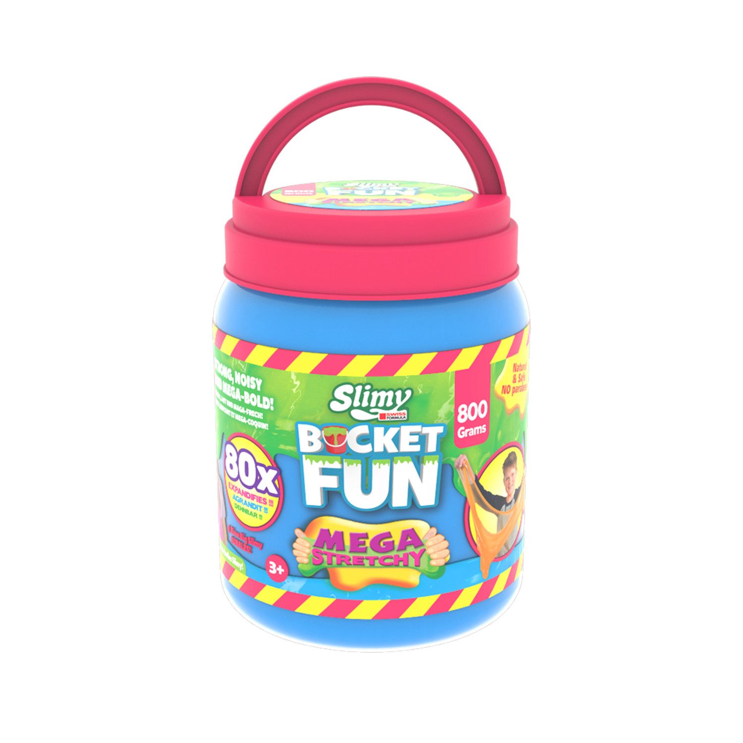 Slimy® Play-Doh Bucket Fun 800g (1-tlg), Original Slimy Mega Slime elastische Spielmasse im extragroßen Ведра