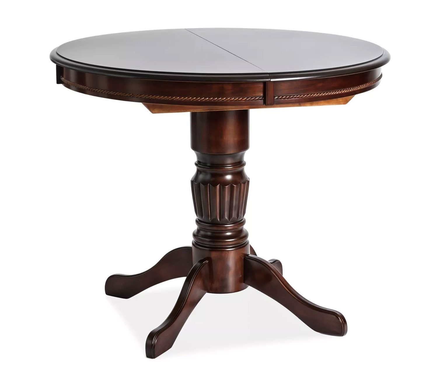 Feldmann-Wohnen Esstisch Margo (Tischplatte ausziehbar bis zu 125cm, 1-St., moderner Landhausstil, Gestell aus Massivholz), 90-125x90x75cm Nussbaum dunkel ausziehbar. € 463,10, (€ 463,10 pro 1 Stk).