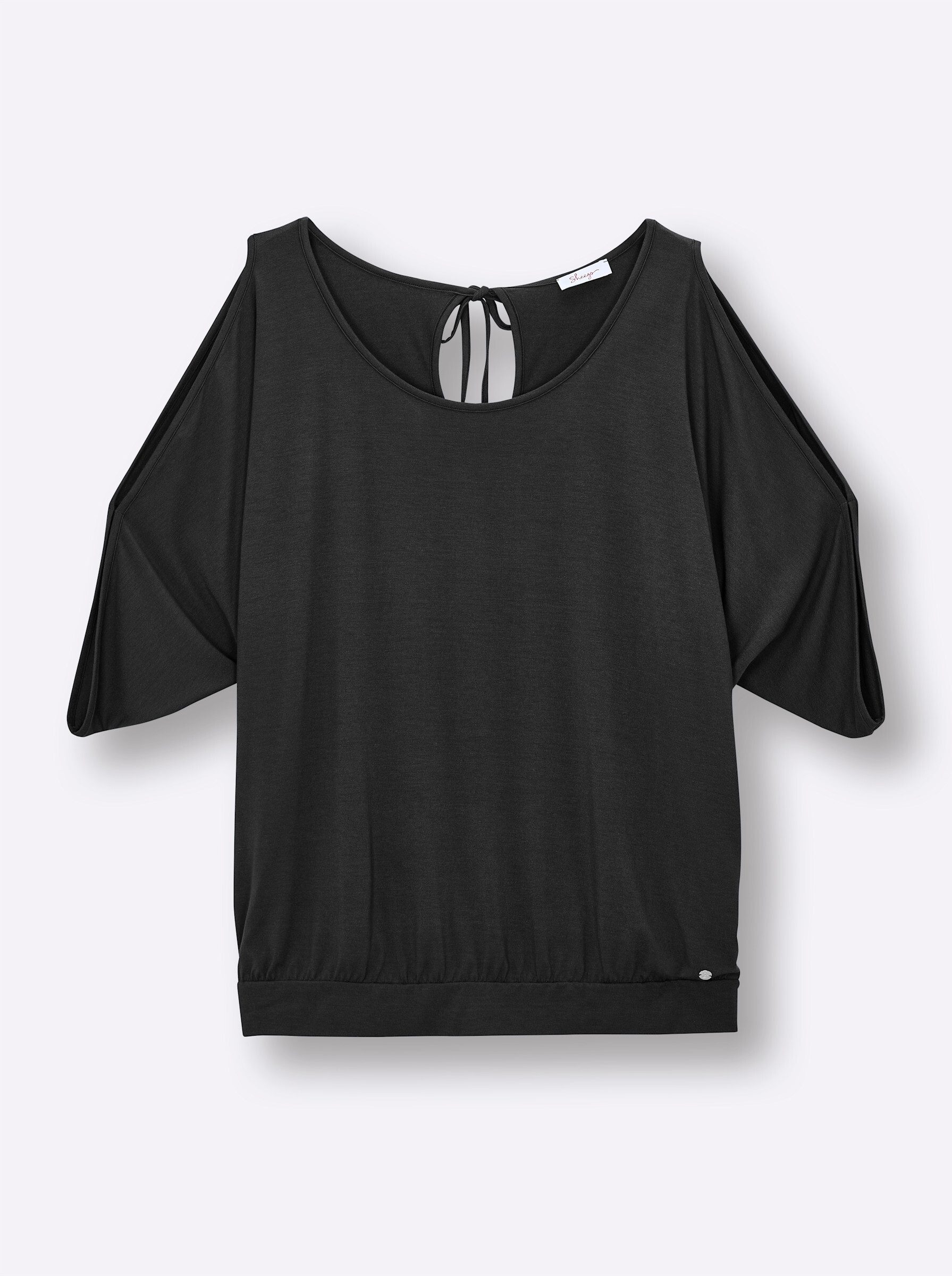 Sheego Strandkleid Shirt Kurzarm