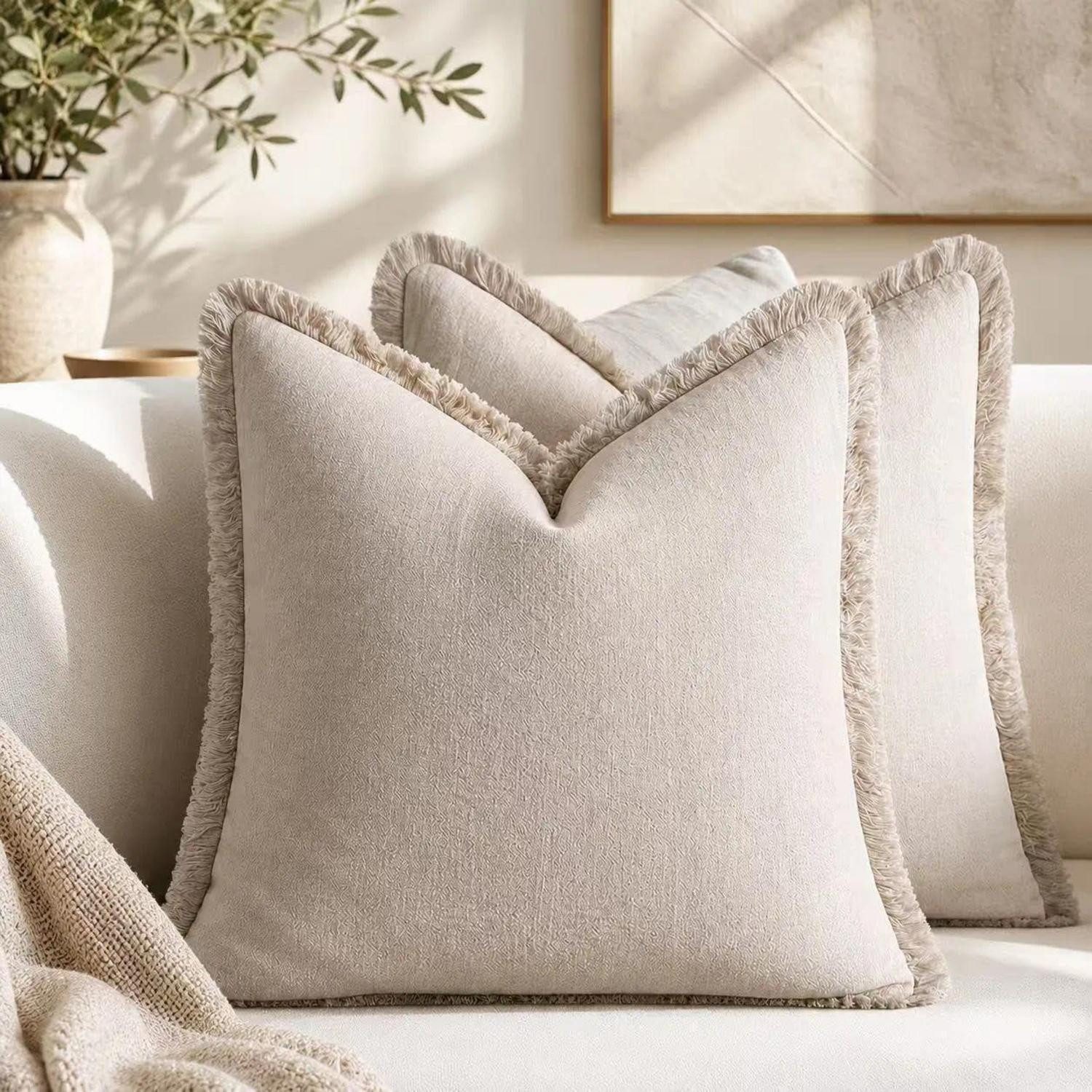 Beige Boho Kissenbezüge 50x50 online kaufen