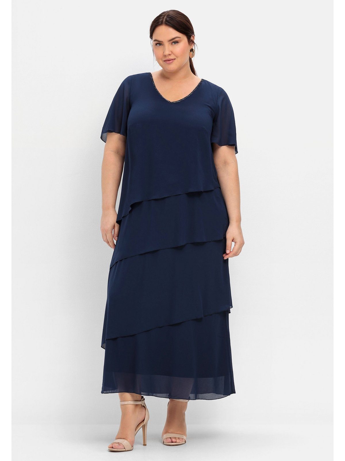 in Maxi-Länge Cocktailkleid Größen Sheego Große