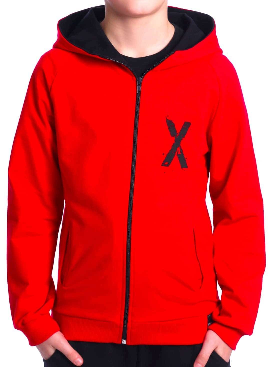 BEZLIT Kapuzensweatjacke Jungen Sweatjacke mit Rücken Print (1-tlg) Sweatshirt mit Kapuze Kängurutasche Hoodie mit Print