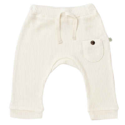 biorganic Funktionshose Soft Modal Hose für Jungen und Mädchen Unisex (1-tlg) gerippte Textilstruktur, 50% Bio-Baumwolle 50% Modal Größe 56-74