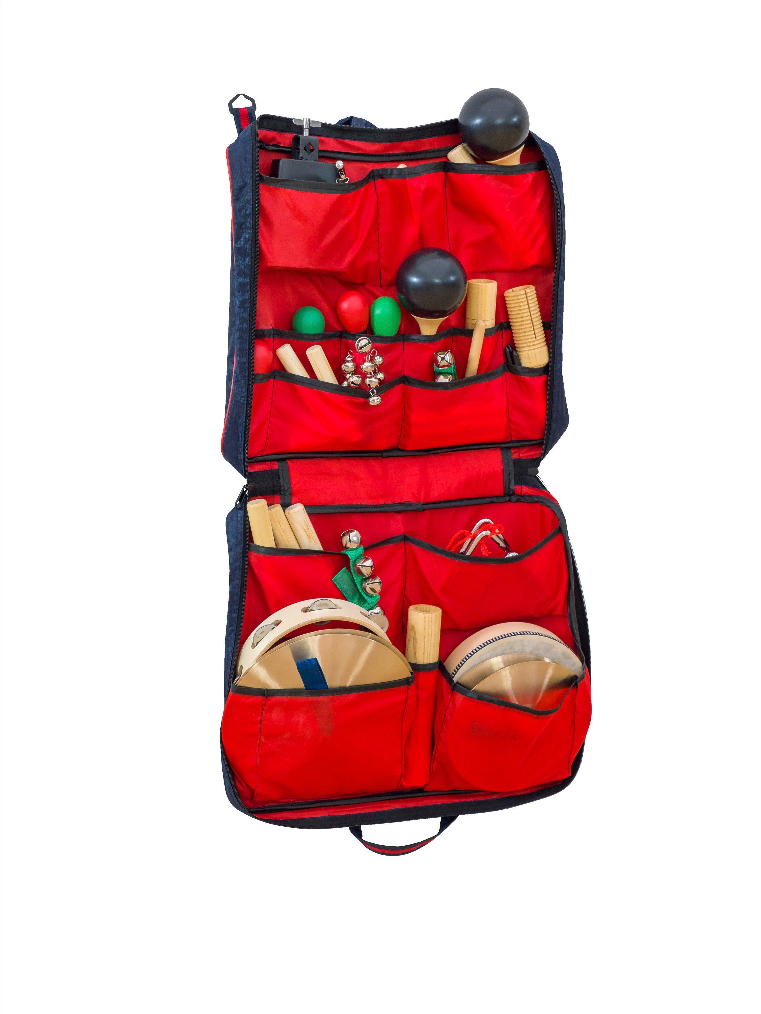 Betzold Spielzeug-Musikinstrument Percussion-Tasche mit 27 Instrumenten