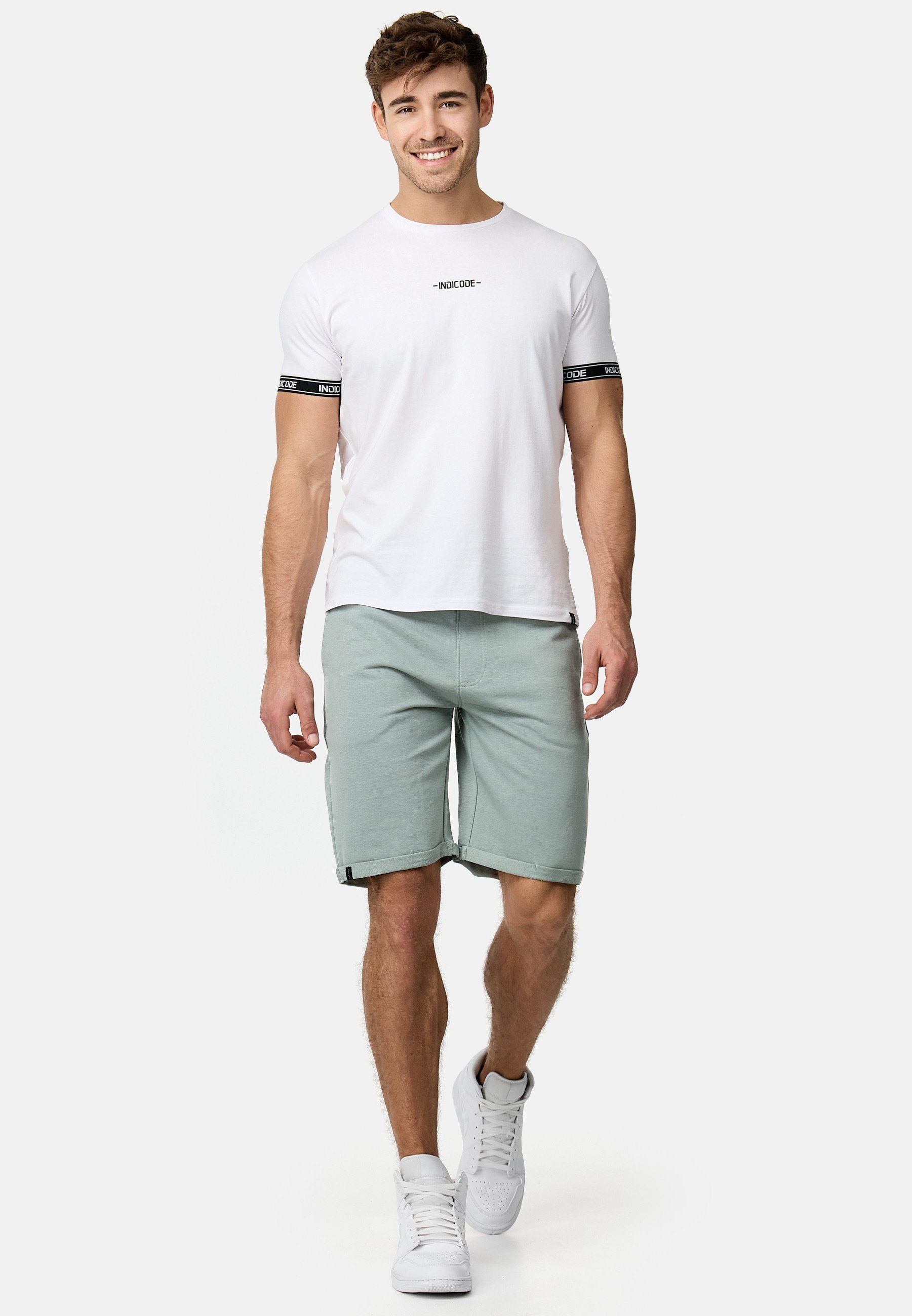 INDICODE Sweatshorts Herren Aldrich Sweat Shorts Herrenshorts elastischer Bund mit Kordelzug – Bild 4 von 5