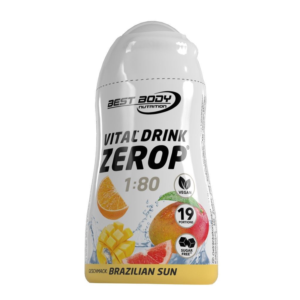 Best Body Nutrition Vital Drink Zerop - 48 ml Squeeze Flasche Flüssigkeit, Getränk