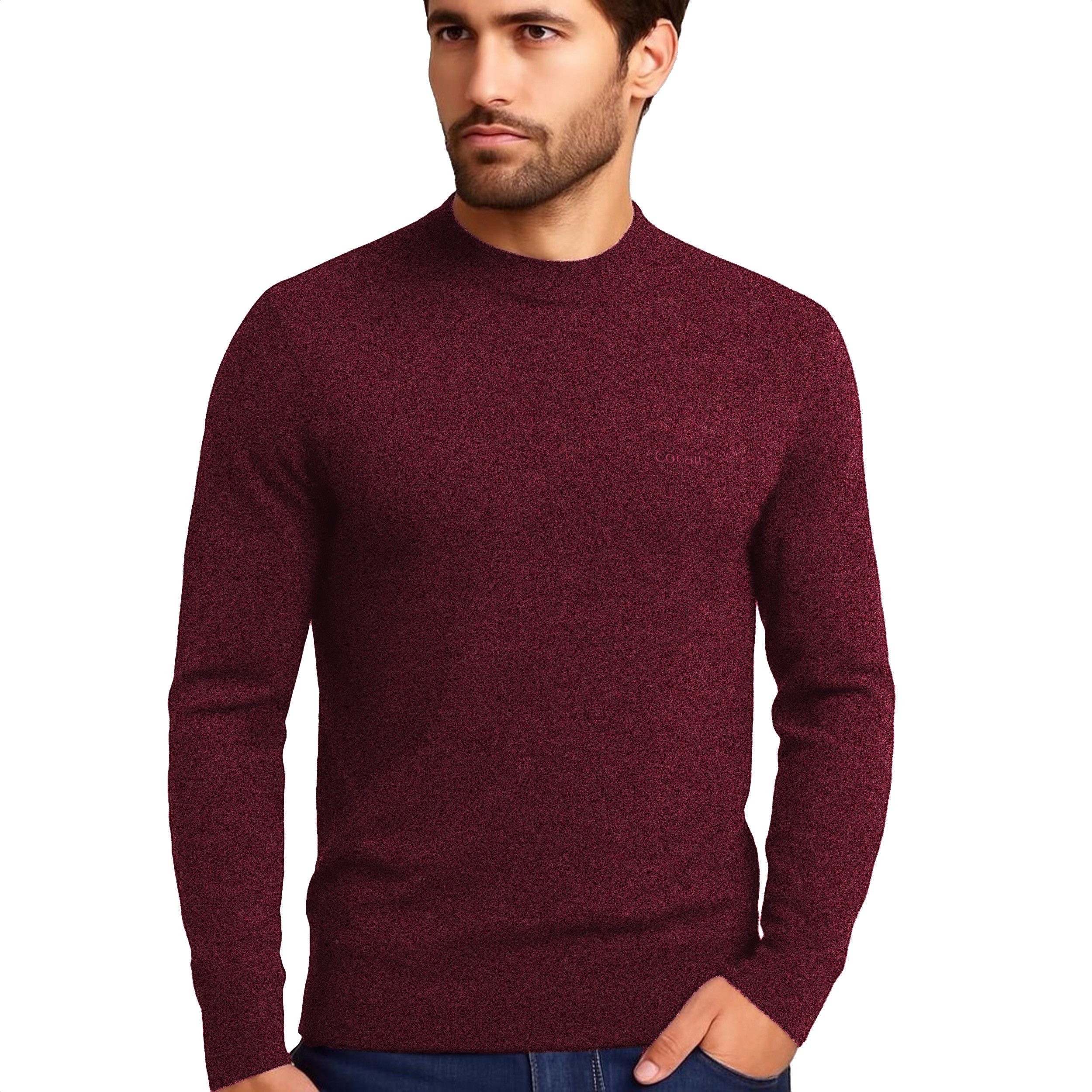 Cocain underwear Strickpullover Herren 100% Baumwolle Rundhals dünnes Feins günstig online kaufen