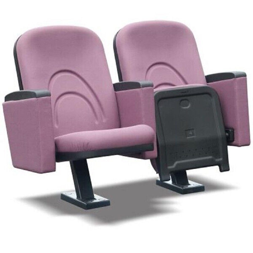 Luxus Theater Sessel Europa 1 für (1-St., 1x Sessel Made Sessel), in Kino JVmoebel Sessel Modern Sofa Design Rosa Sitzer