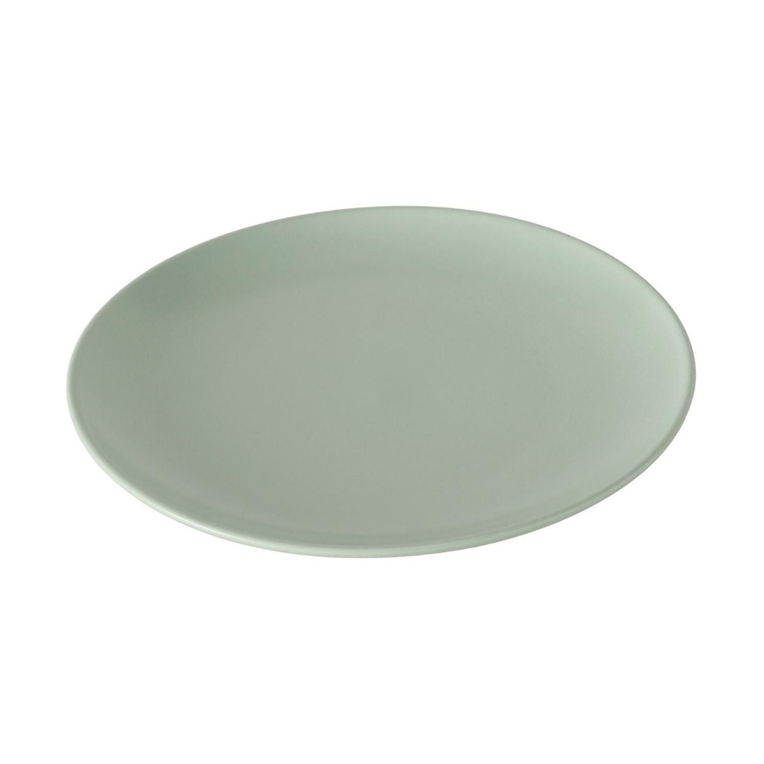 BOLTZE GRUPPE GmbH Frühstücksteller PASTELL, Ø 20,5 cm, Hellgrün, Steinzeug, (1 St), spülmaschinen- und mikrowellengeeignet