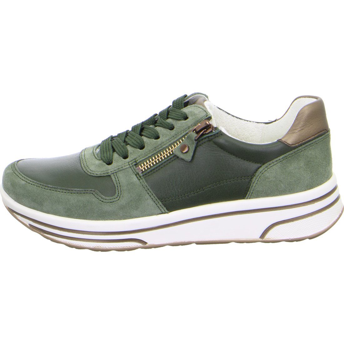 Sneaker Sapporo Ara - 049788 Glattleder Schuhe, Damen Sneaker grün Ara