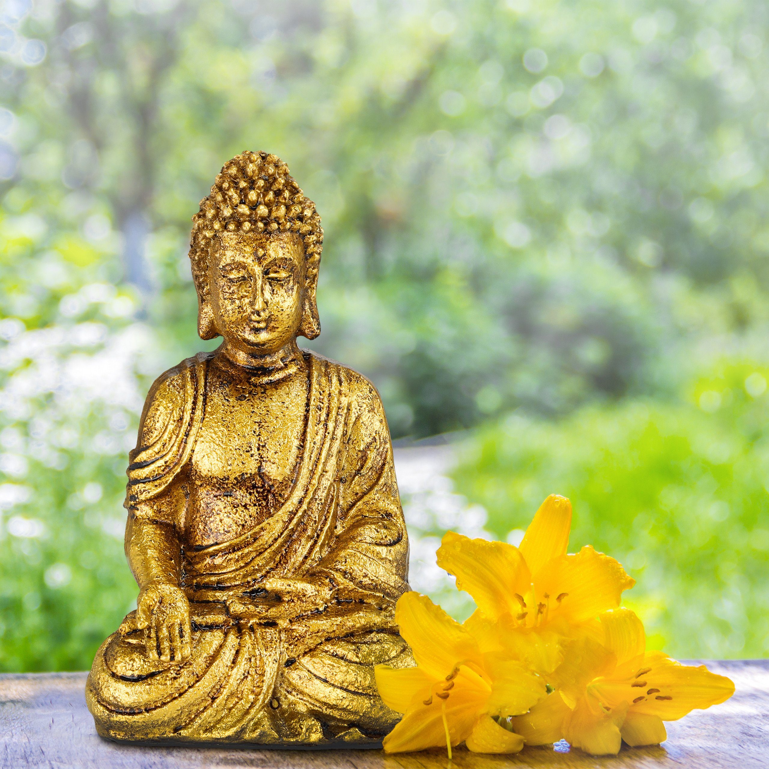 relaxdays Buddhafigur 20 Figur cm Garten Buddha