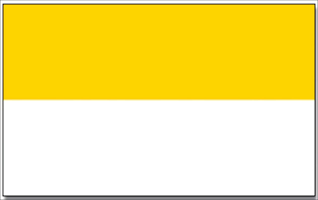 flaggenmeer Flagge Streifen Gelb Weiß 80 g/m²