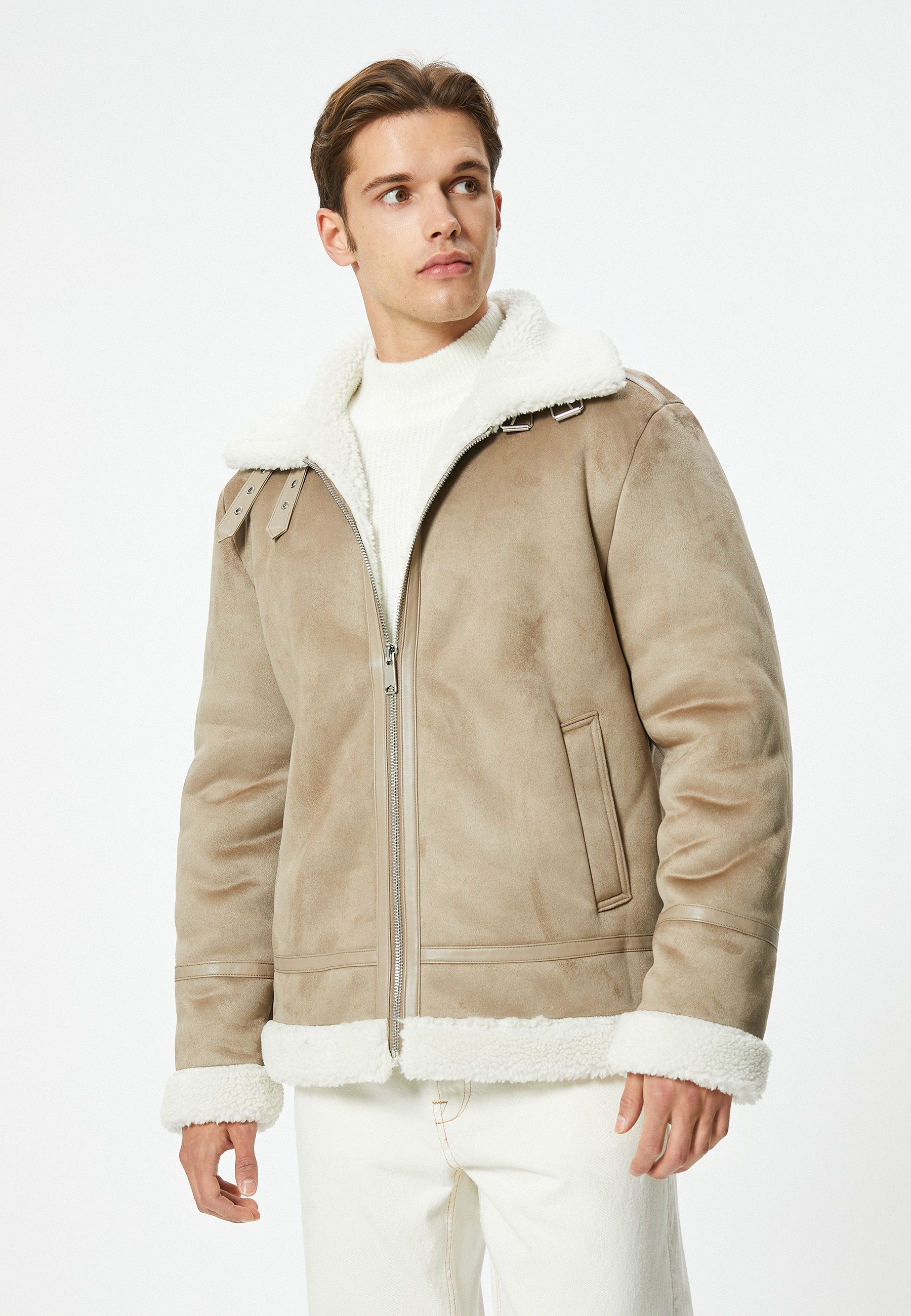 Koton Lederimitatjacke Kunstleder Slim