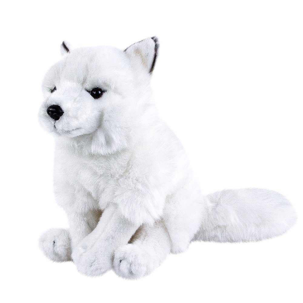 Uni-Toys Kuscheltier Kuscheltier Polarfuchs weiß sitzend 26 cm Uni-Toys (Stofftiere Füchse Plüschtiere, Stofffuchs Plüschfuchs Kuschelfuchs Spielzeug Babys)
