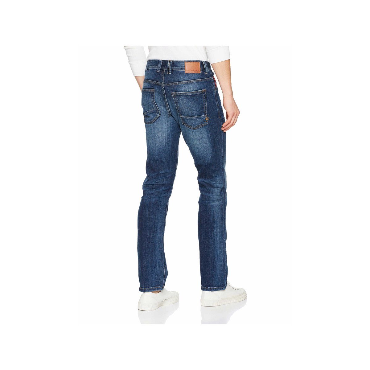 blau straight fit camel (1-tlg) Straight-Jeans active