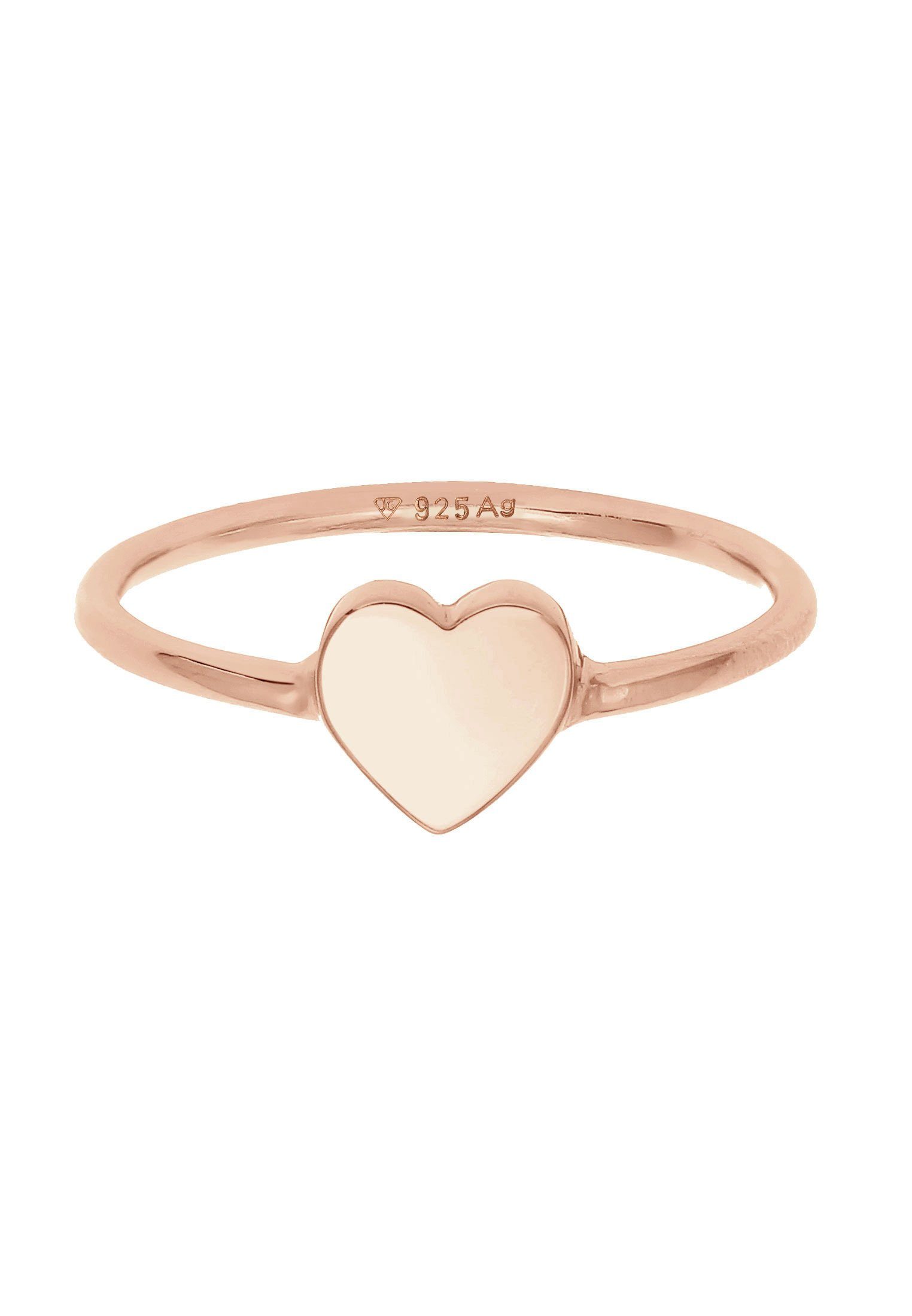Elli Fingerring Herz Liebe Valentinstag Zeitlos 925 Silber, Herz günstig online kaufen