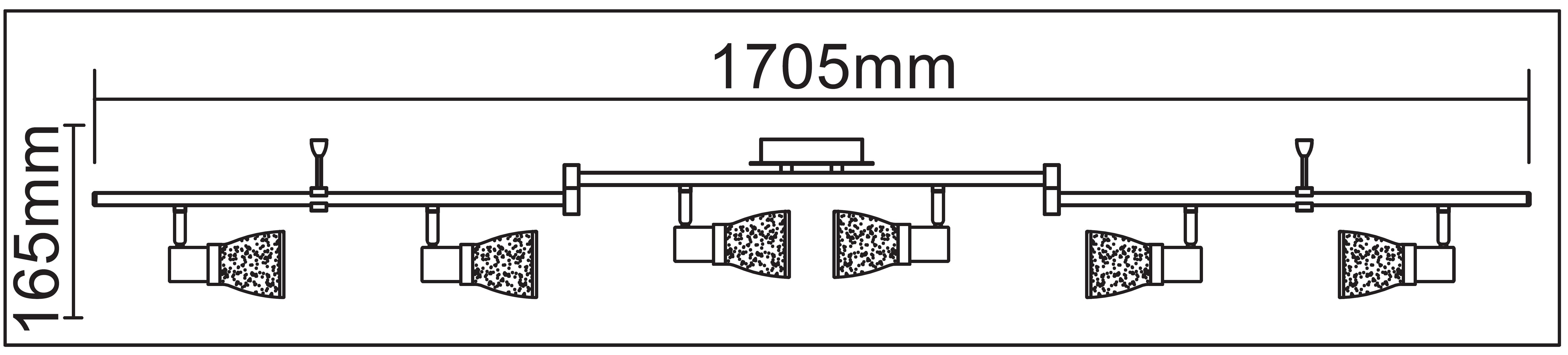 TRANGO LED Deckenleuchte, 6-flammig 1007-68 Deckenstrahler Chrom-Optik & Al günstig online kaufen