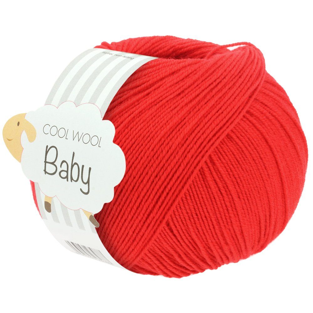LANA GROSSA COOL WOOL BABY Häkelwolle, 220 m (besonders geeignet für Babystricksachen), 50 g