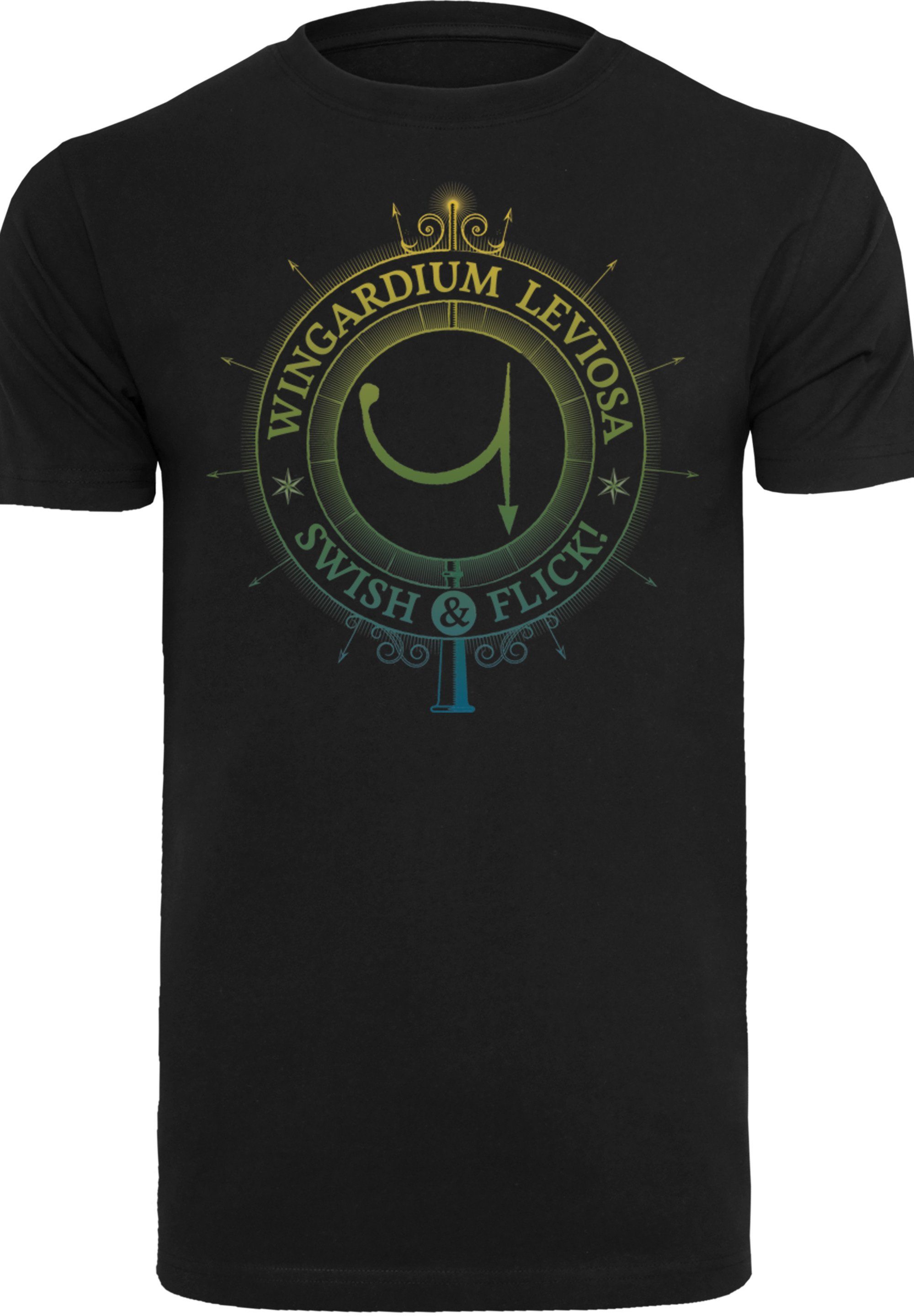 Print F4NT4STIC T-Shirt schwarz Charms Spells Potter Harry Leviosa Wingardium
