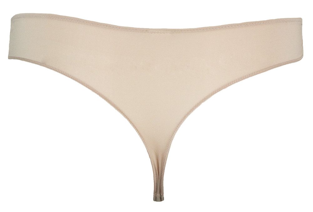 Nina Von C. String mit floraler Spitze 48101971, Latte Macchiato