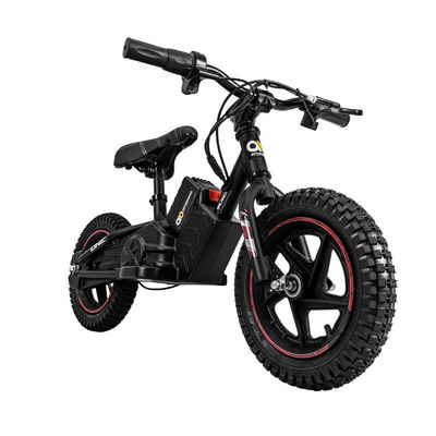 Actionbikes Motors Laufrad Kinder 250 W Elektrolaufrad Balance Bike - 3 Geschwindigkeitsstufen 12 Zoll, herausnehmbarer Lithium-Ionen-Akku - Scheibenbremsen hinten