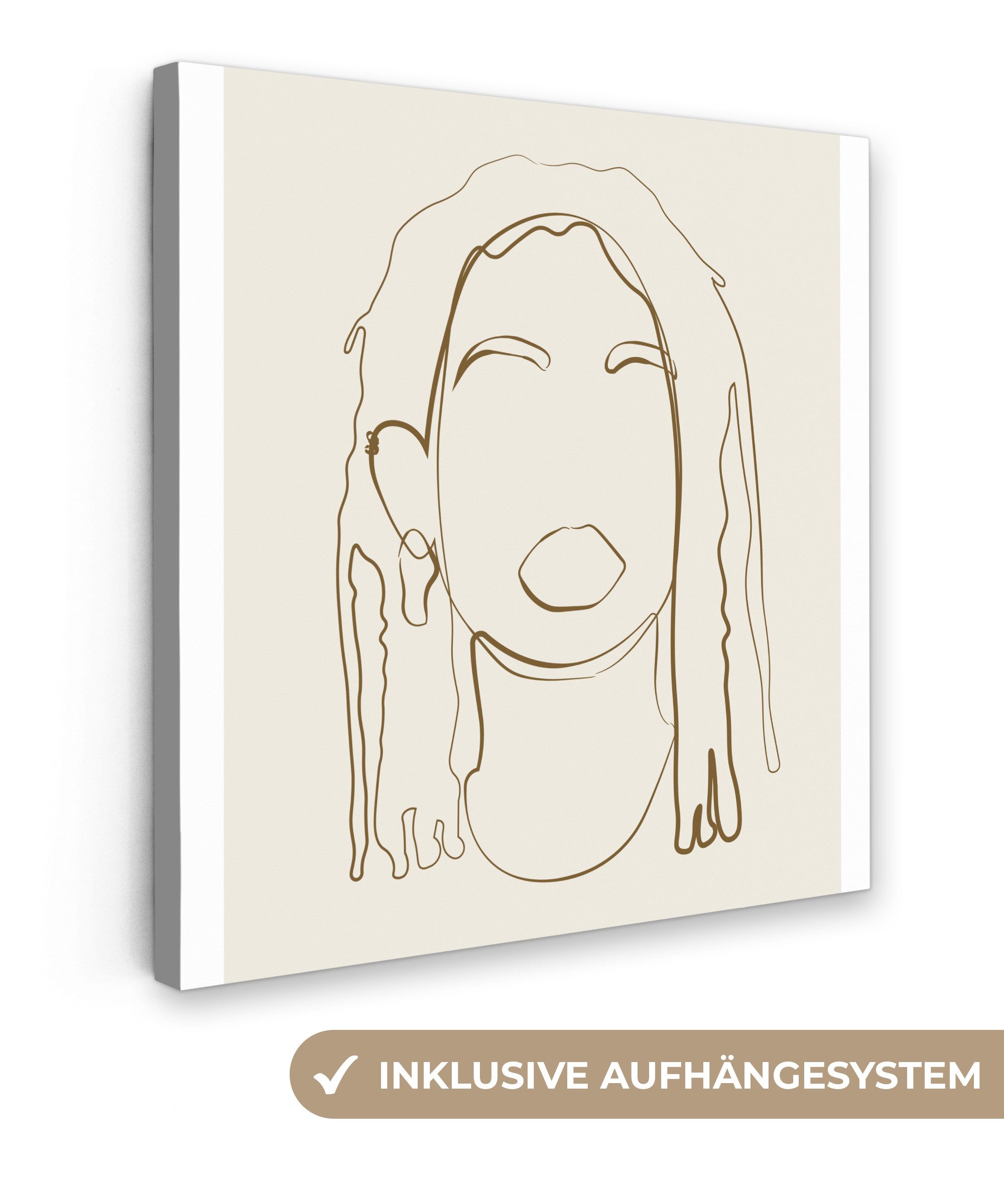 OneMillionCanvasses® Leinwandbild Frauen - Text - günstig online kaufen