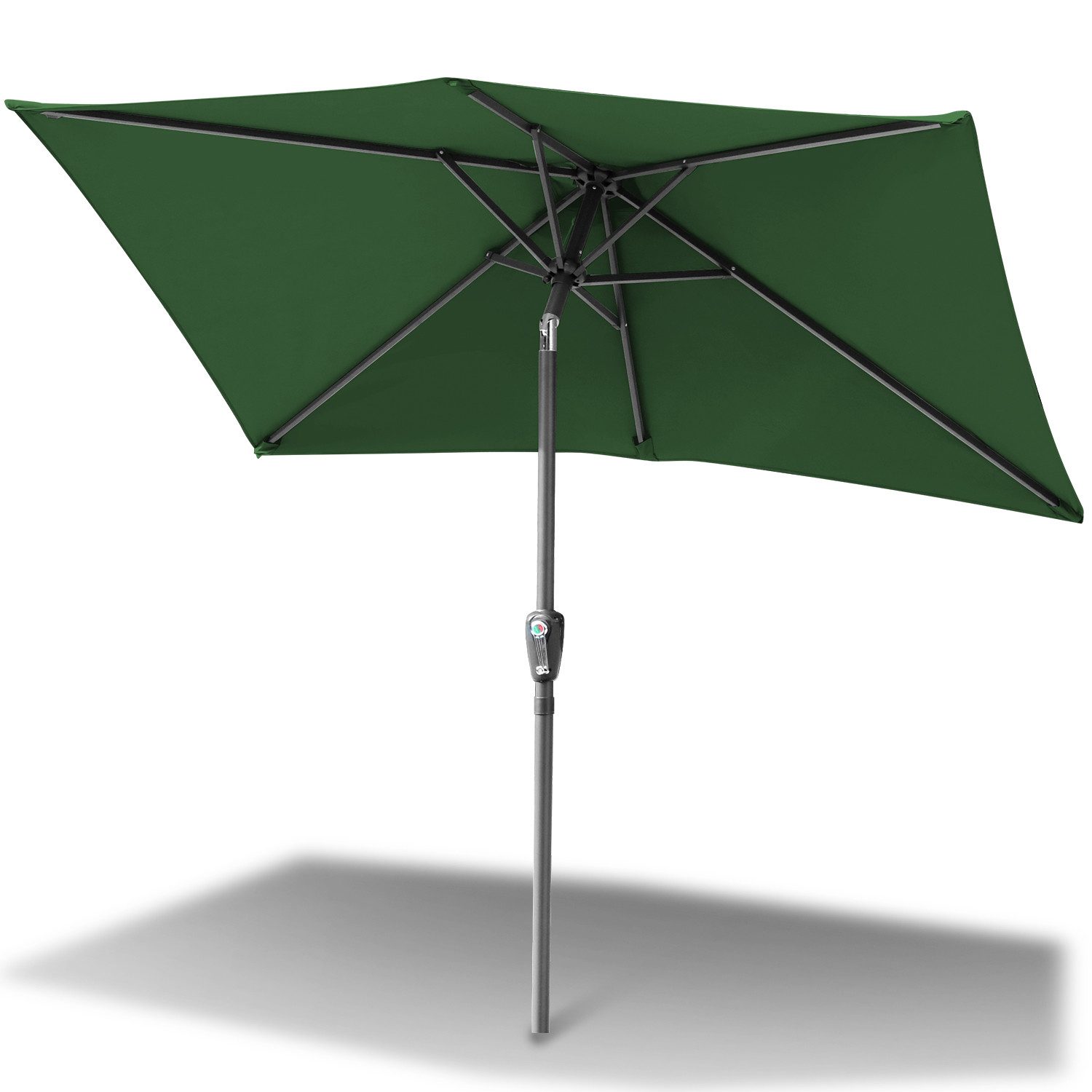 Clanmacy Sonnenschirm Rechteckig Balkonschirm 210x140 cm günstig online kaufen