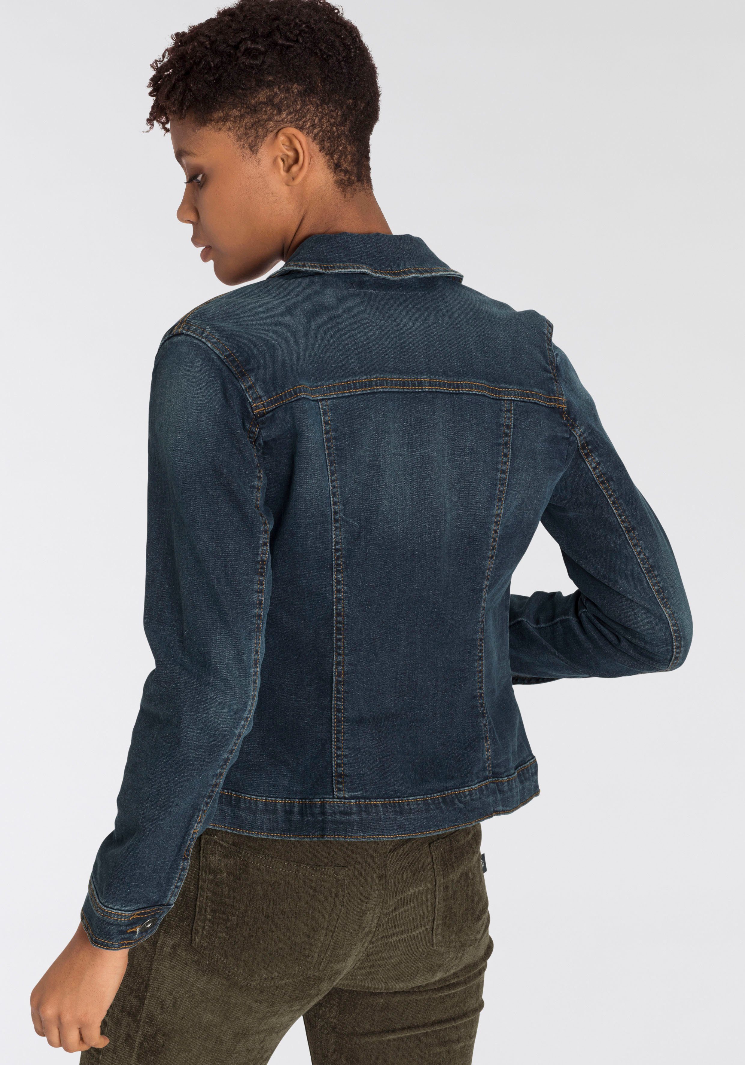 Arizona Jeansjacke aus Baumwollmischung, figurbetont, in günstig online kaufen