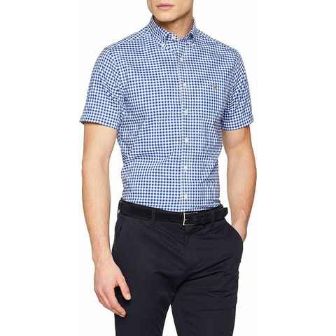 Gant Kurzarmhemd blau regular fit (1-tlg., keine Angabe)