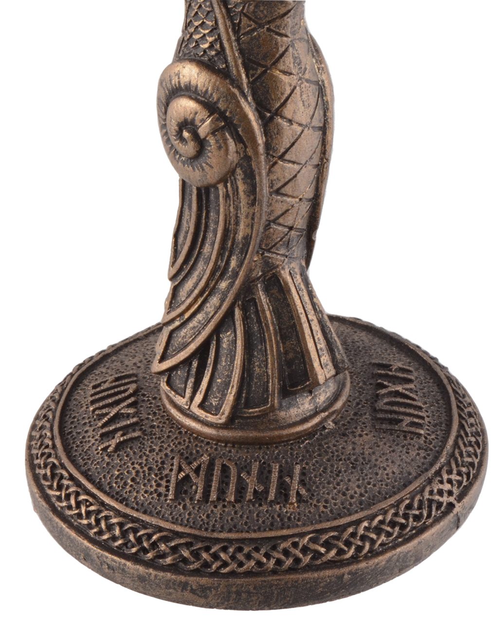 Vogler direct Gmbh Becher Bronzierter Bronzefarbe Volumen: mit Kelch bemalt Kunststein, Munin, Wikinger Hand und Hugin Edestahl, 300ml, von
