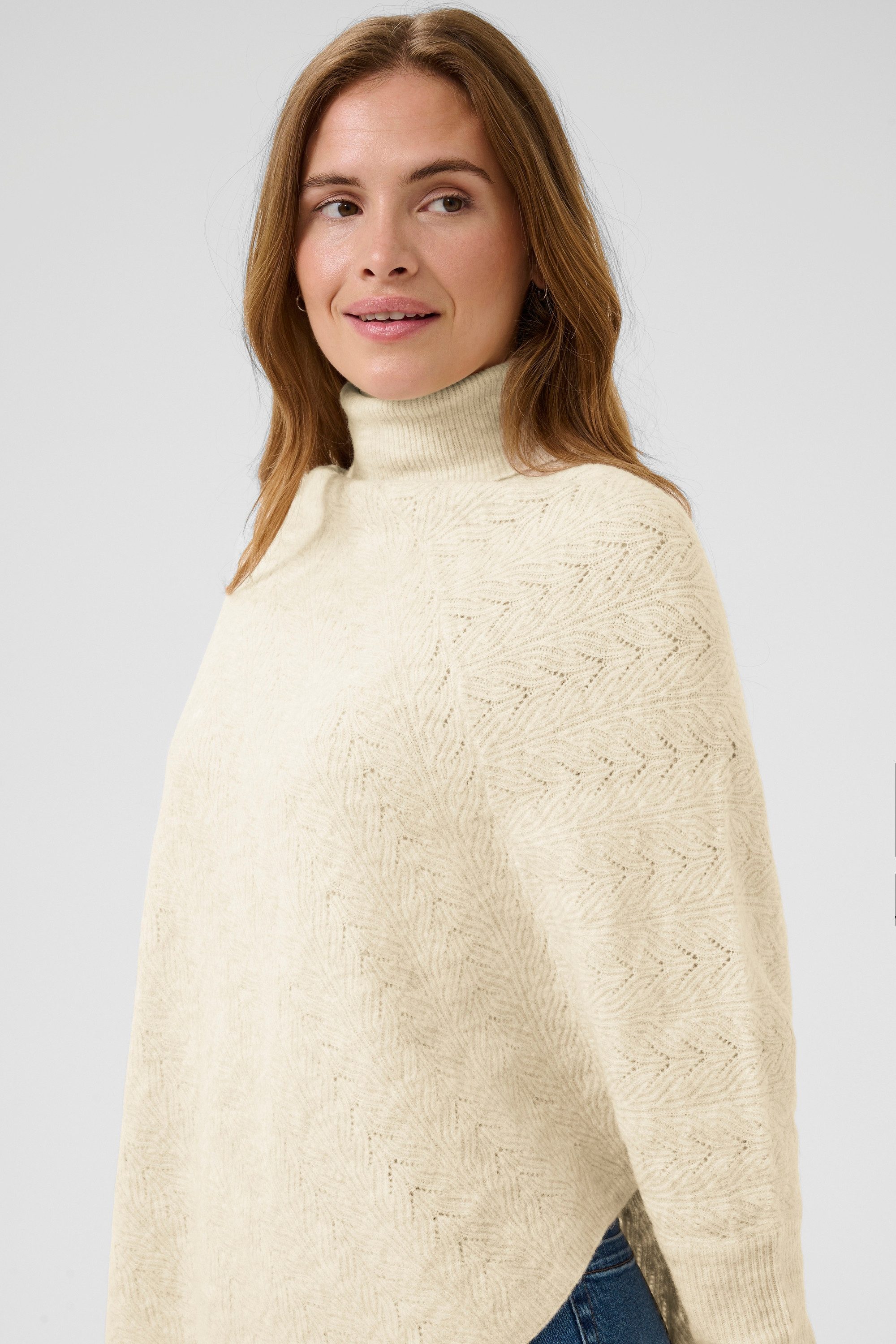 KAFFE Strickponcho Poncho KAjennie