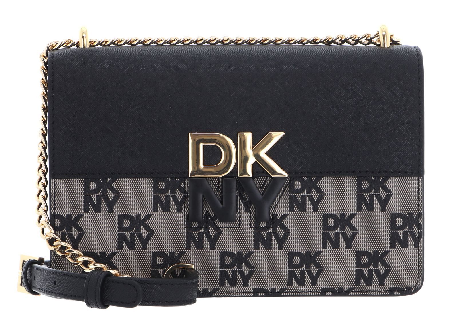 DKNY Umhängetasche Chain Flap Crossbody Bag, aus echtem Rindsleder