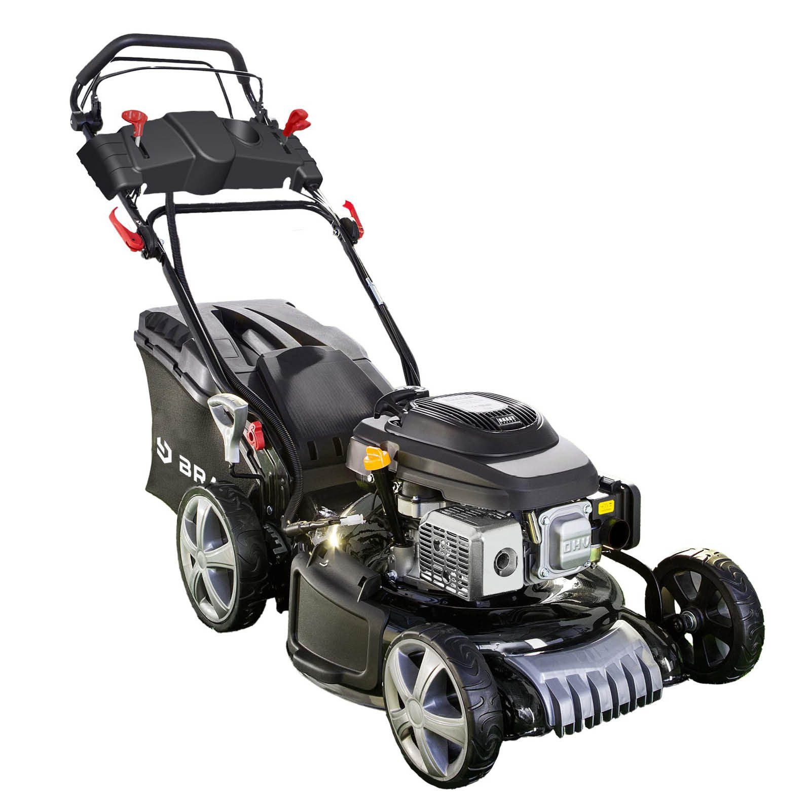 BRAST Benzinrasenmäher mit Antrieb, 3,5kW(4,76PS) Elektrostart 46cm Schnitt günstig online kaufen