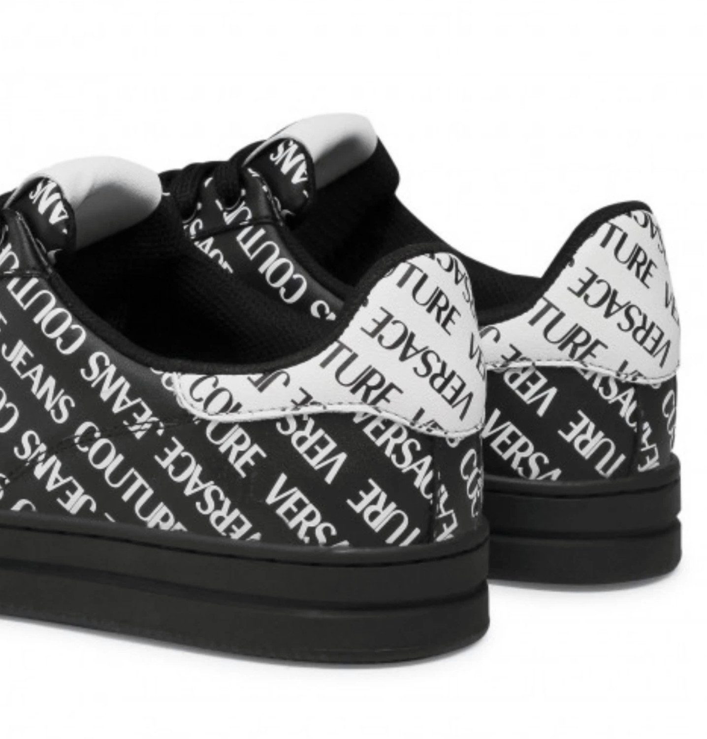 Versace Multi Logo Low-Top Sport Schuhe Sneaker Herausnehmbare sohle, gepolsterter Rand für erhöhten Tragekomfort