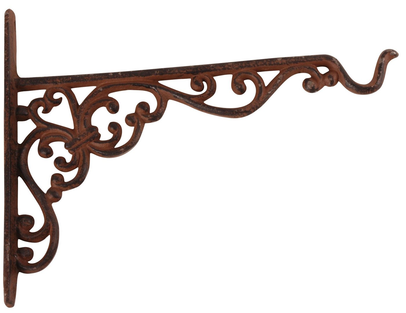 Dekowunder Wandhaken Haken Wandhalterung Blumenampel Landhaus Gusseisen 25cm Garten Regal