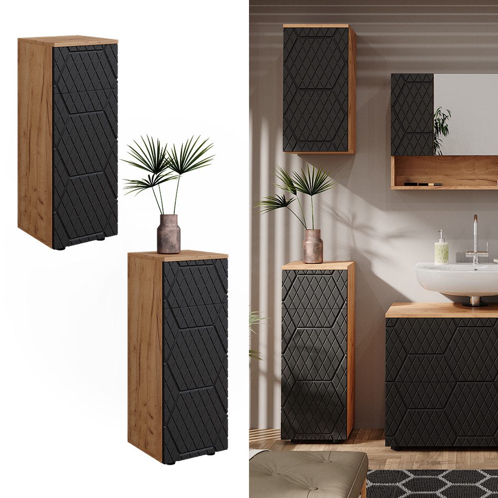 Vicco Midischrank Irma, Goldkraft Eiche/Anthrazit, 30 günstig online kaufen