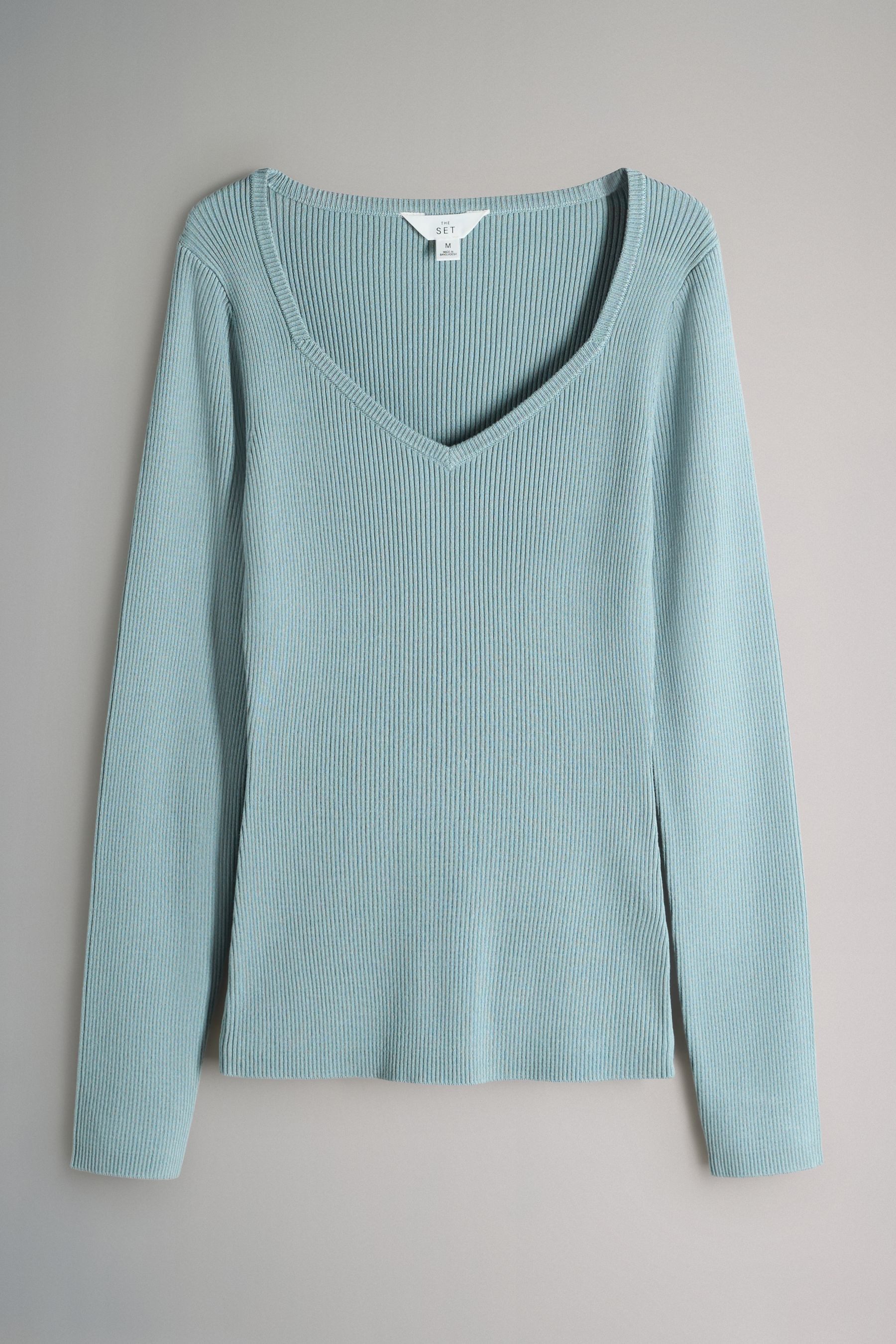 The Set Langarmshirt 3er-Set The Set Langärmelige Strickoberteile (3-tlg)