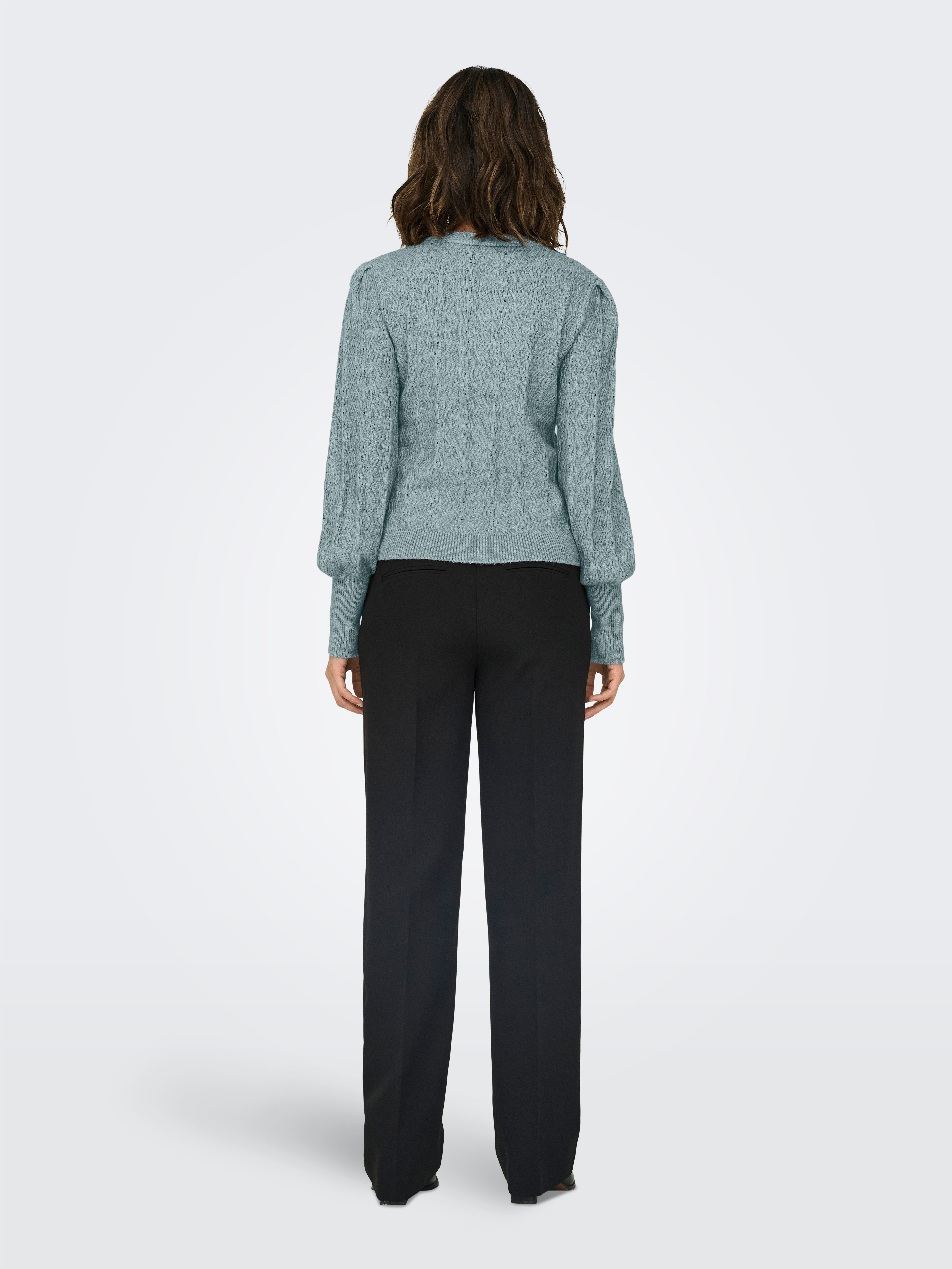 ONLY Rundhalspullover ONLKATIA LS STRUC PUFF ONECK CC KNT günstig online kaufen