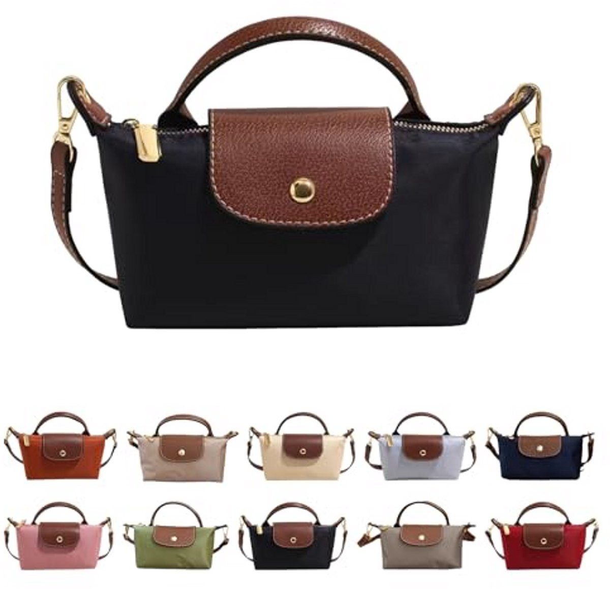 Kraftverdia Handtasche Damen Crossbody Tasche – Leicht, verstellbar, PU-Leder, 5 Farben