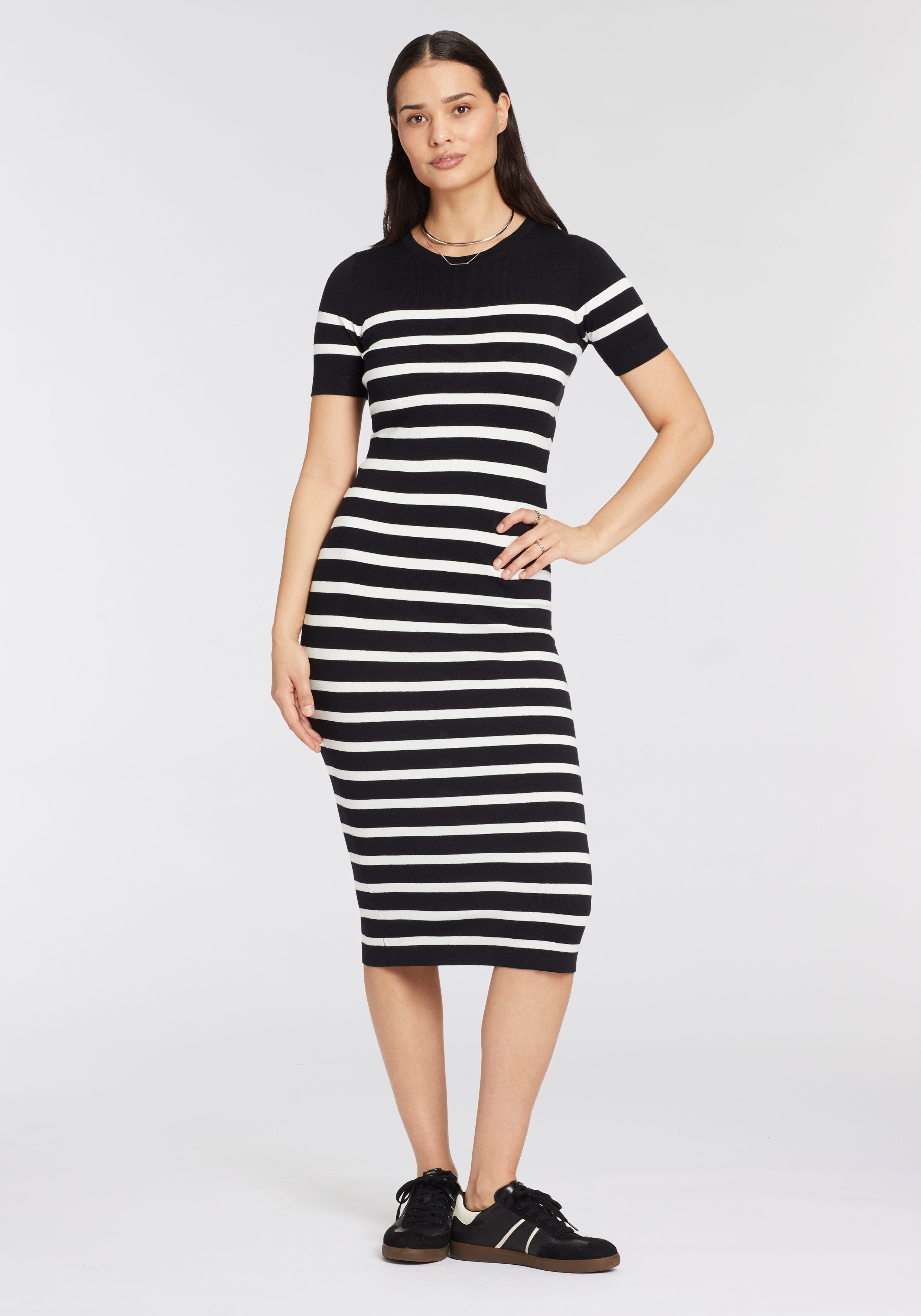 HECHTER PARIS Strickkleid wadenlang, modern, aus günstig online kaufen