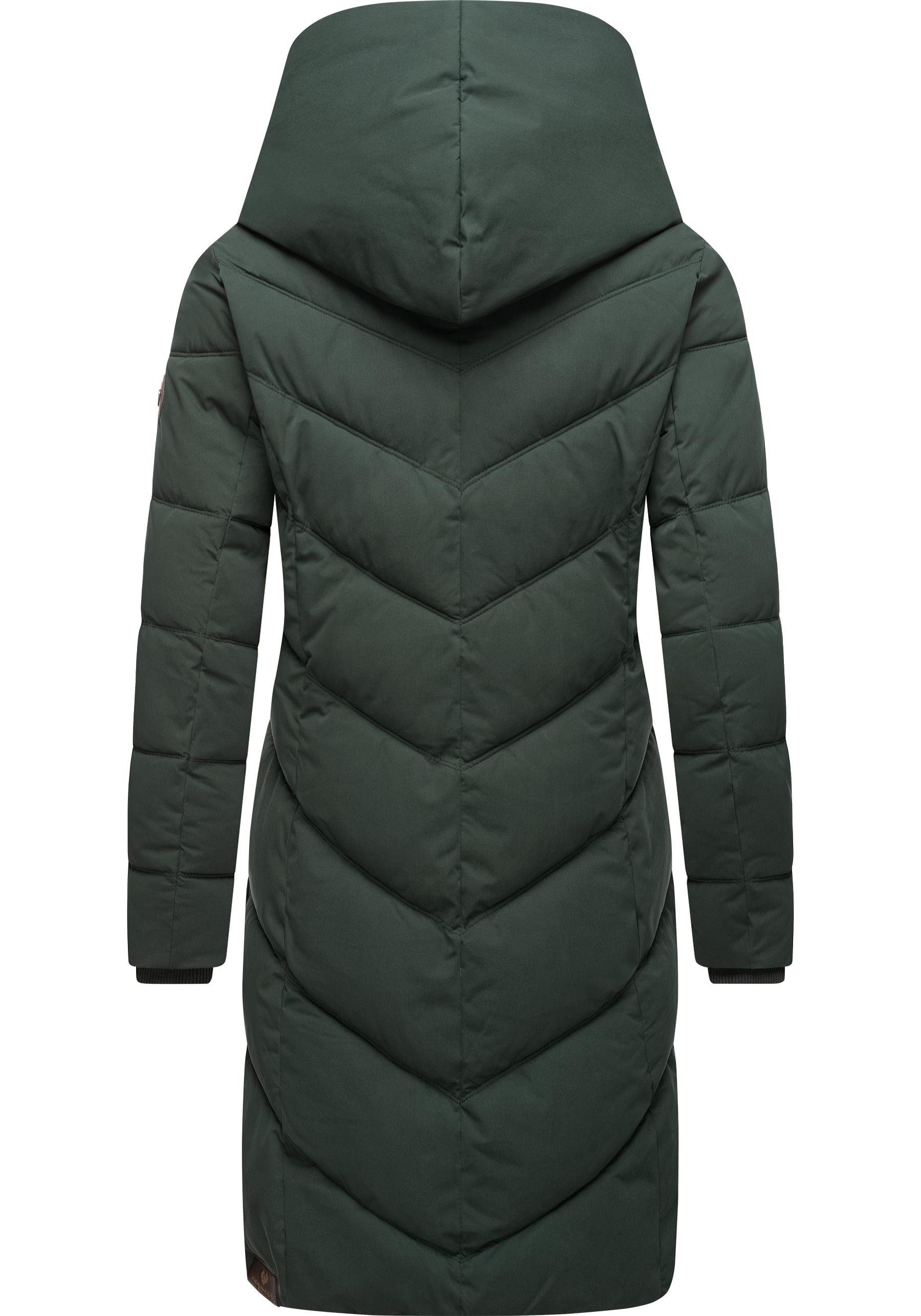 Ragwear Steppmantel Natalka stylischer, gesteppter Winterparka mit gefütterter Kapuze
