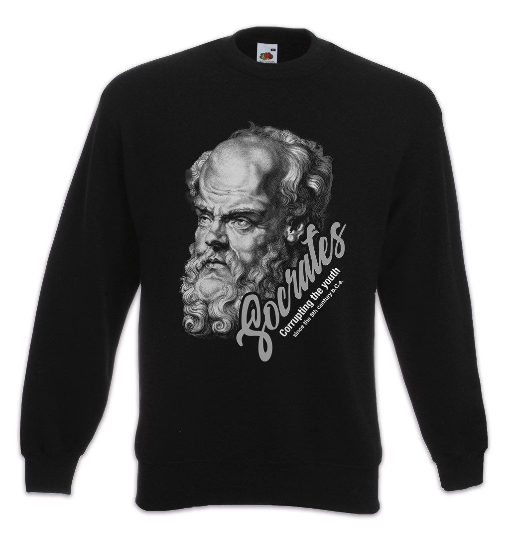 Urban Backwoods Sweatshirt Socrates Corrupting The Youth B Sweatshirt Sokrates Philosoh Platon (1-tlg) Athen Sophismus Apologie Griechenland
